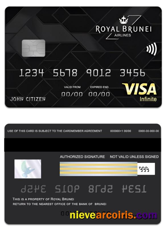 Brunei Baiduri Bank Royal Brunei Visa Infinite Credit Card